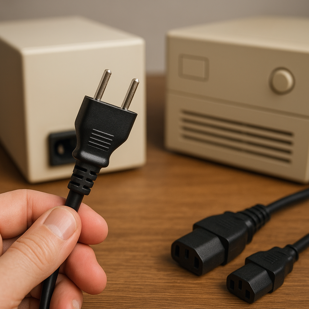 Jak dobrać odpowiedni przewód zasilający do starszego sprzętu